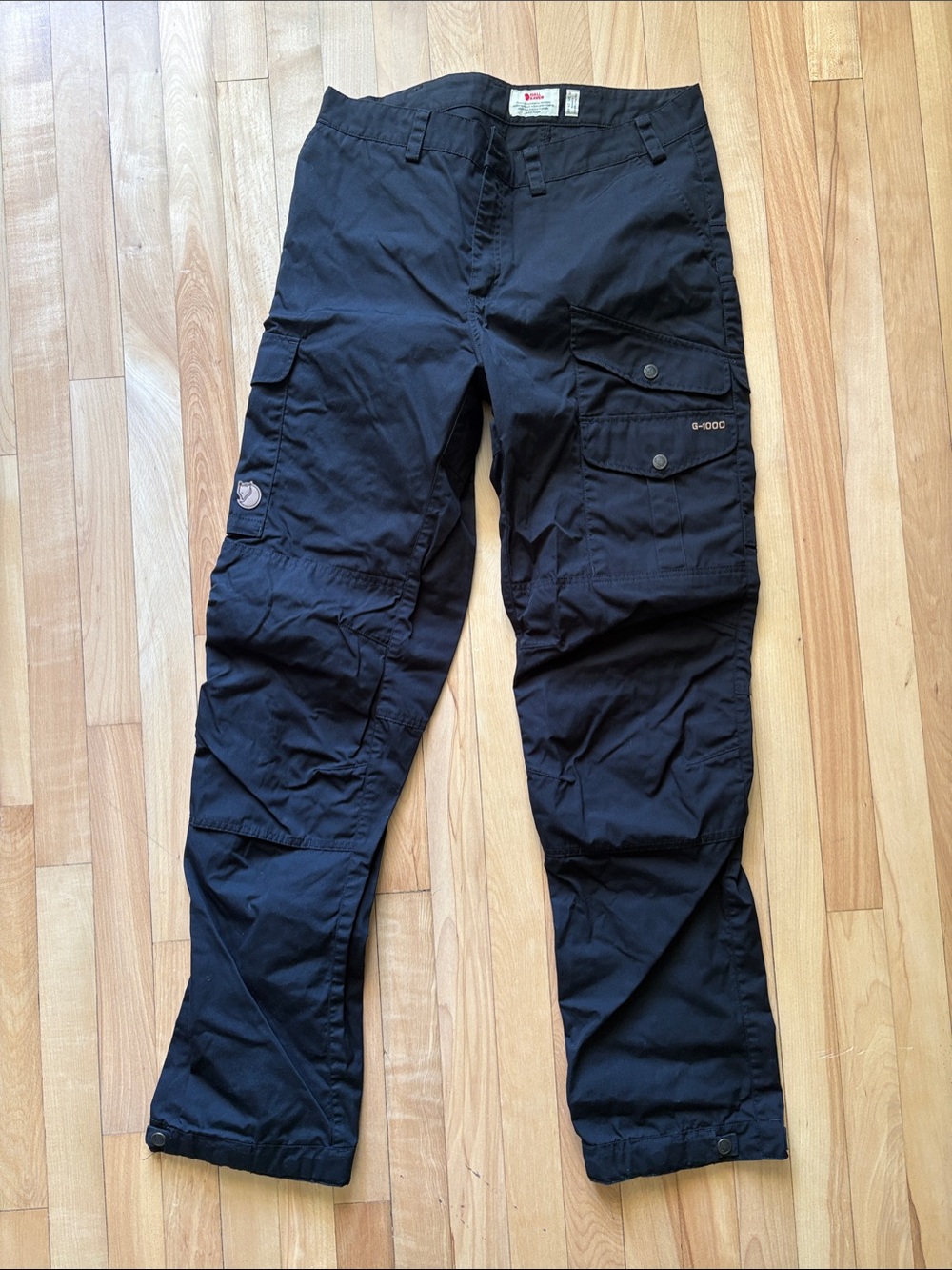 Fjallraven Black Women's Cargo Pants - G-1000